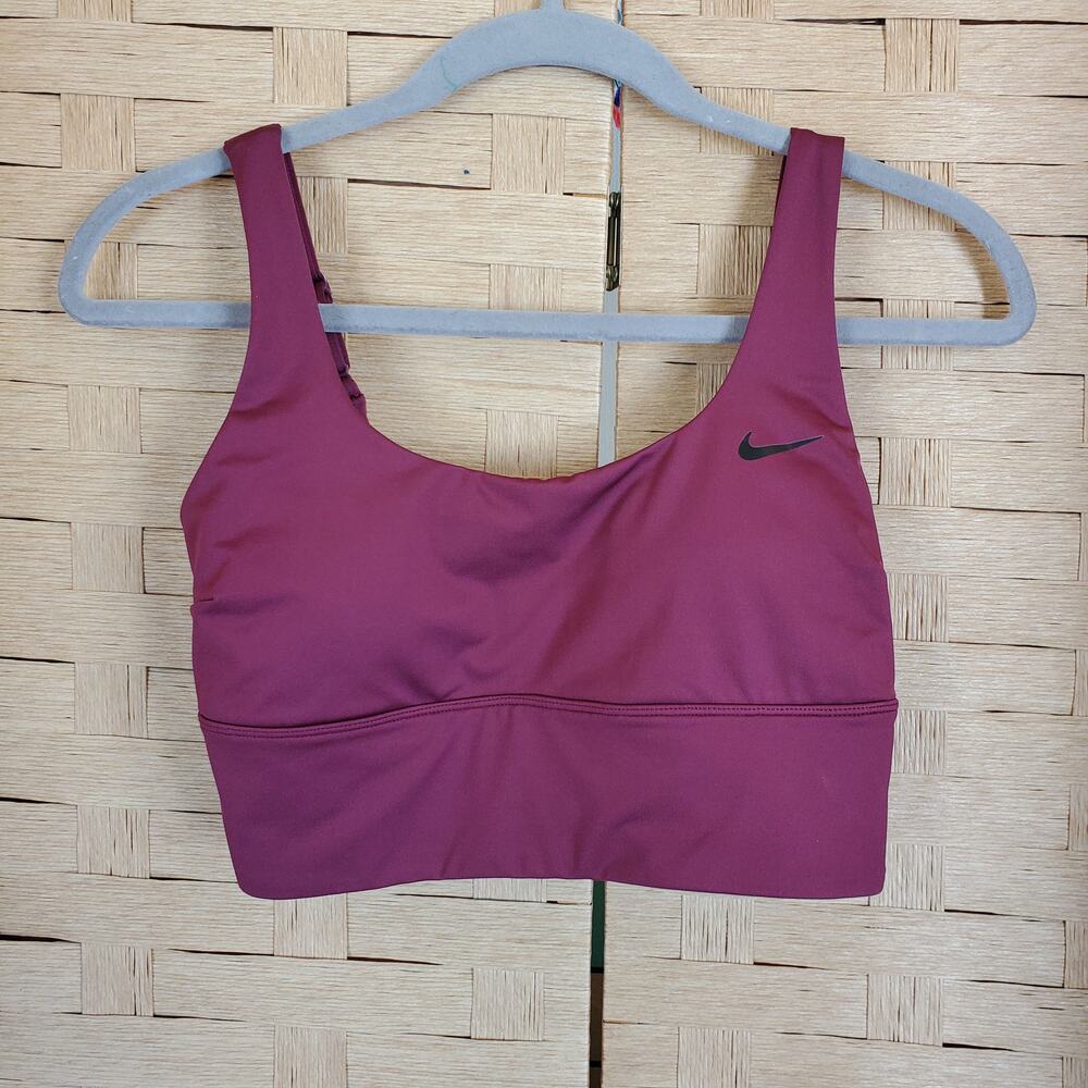 Nike Sports Bra Size Small Maroon Inserts